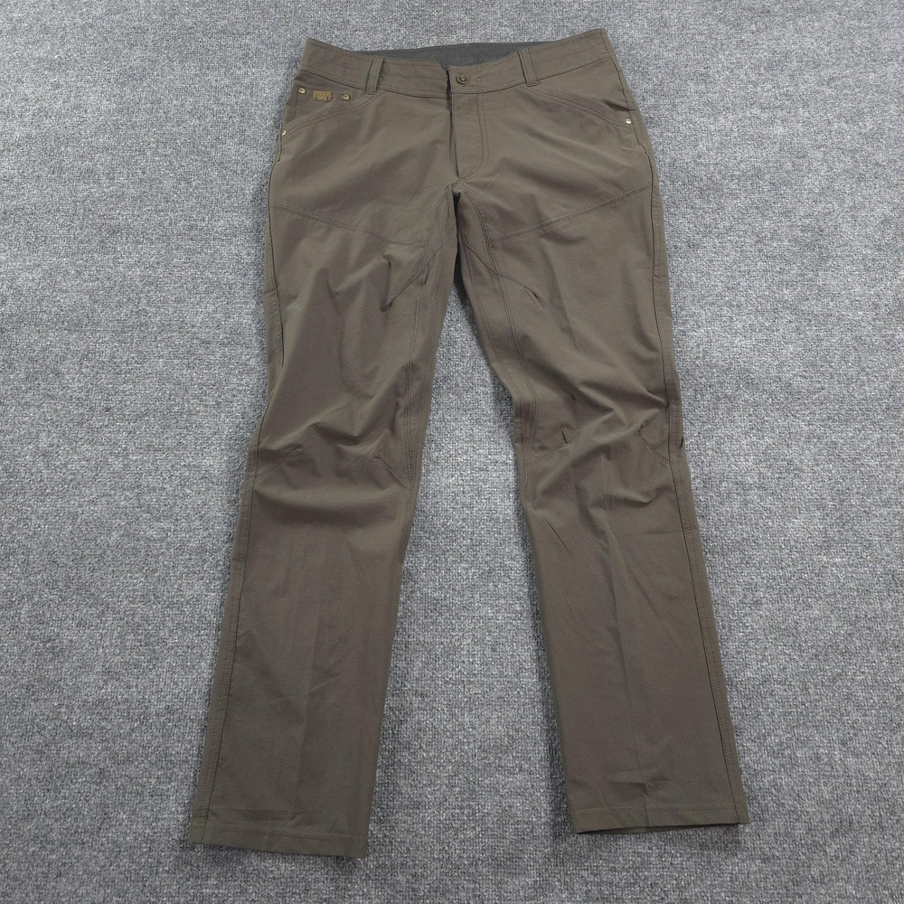 Kuhl Pants Mens 36x34 Brown Silencr Ripstop Hiking Trail Stretch Outdoors 5166